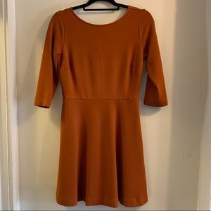 A New Day Orange Skater Dress